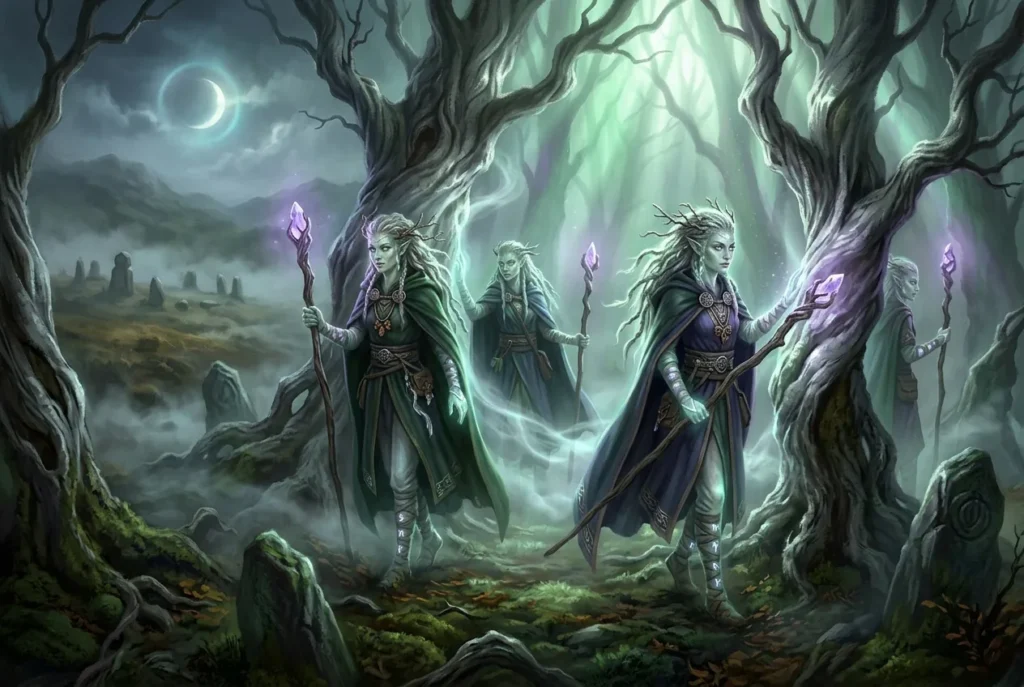 Lunantishee, espíritus guardianes del saúco en la mitología irlandesa, criaturas de la naturaleza celta