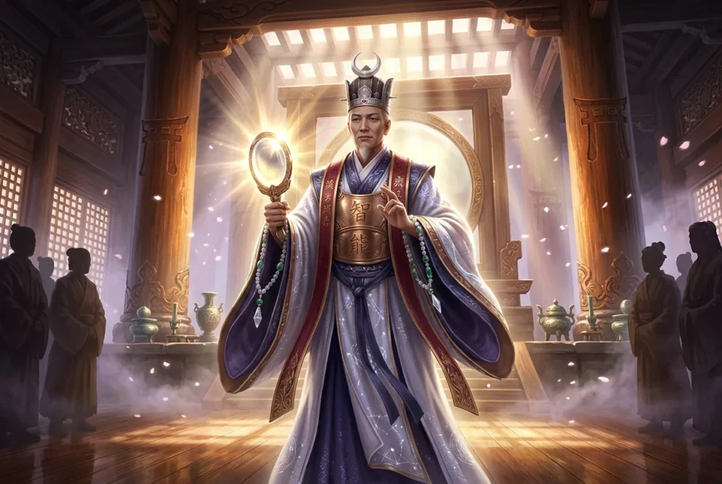 Omoikane, deidad de la sabiduría y inteligencia en mitología japonesa sintoísta, consejero de los dioses