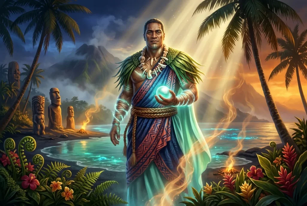 Opona criatura mitología polinesia - ser mítico legendario de la cultura polinesia