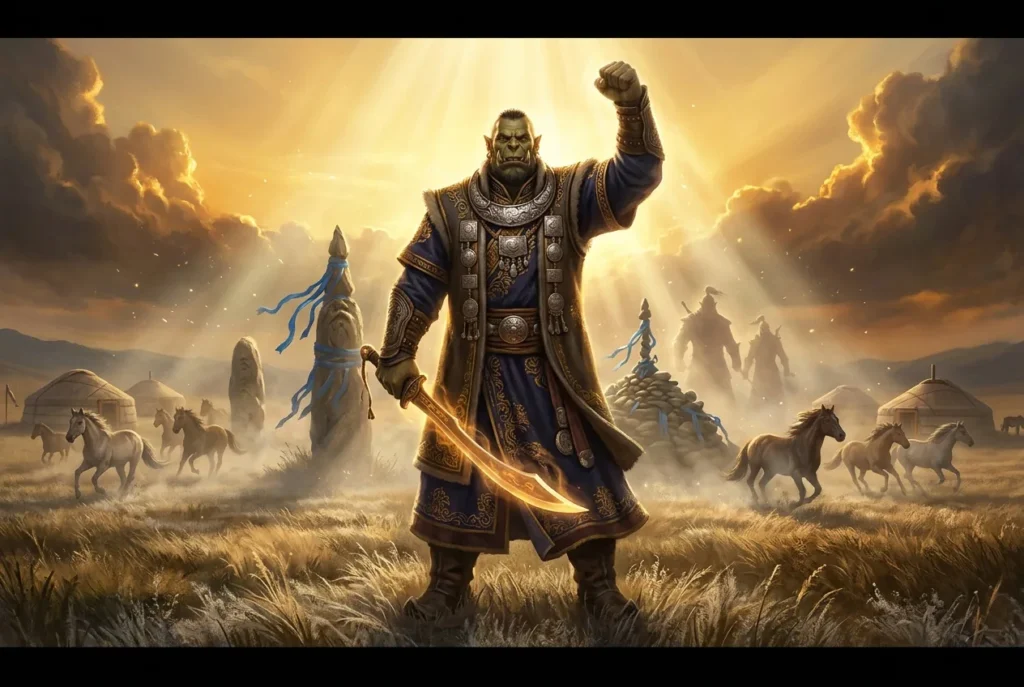 Ork mitología mongola criatura legendaria folklore asiático misterioso