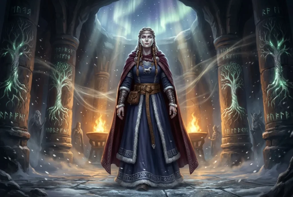 Rindr diosa mitología nórdica madre de Váli vengador de Balder