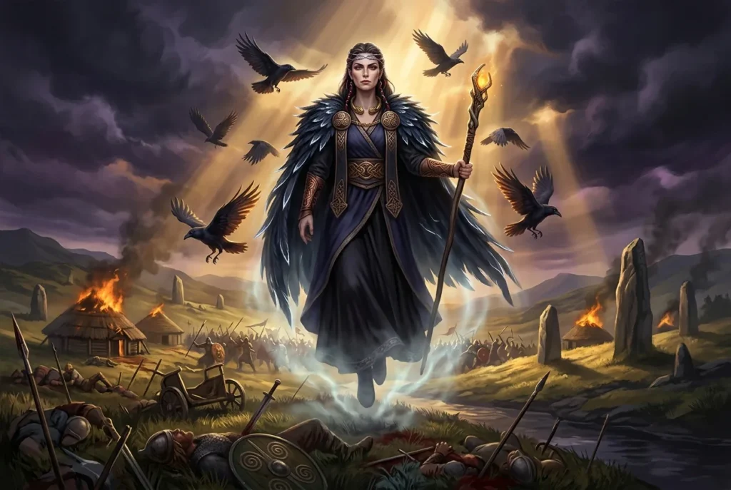 The Morrígan diosa celta de la guerra y el destino mitología irlandesa antigua