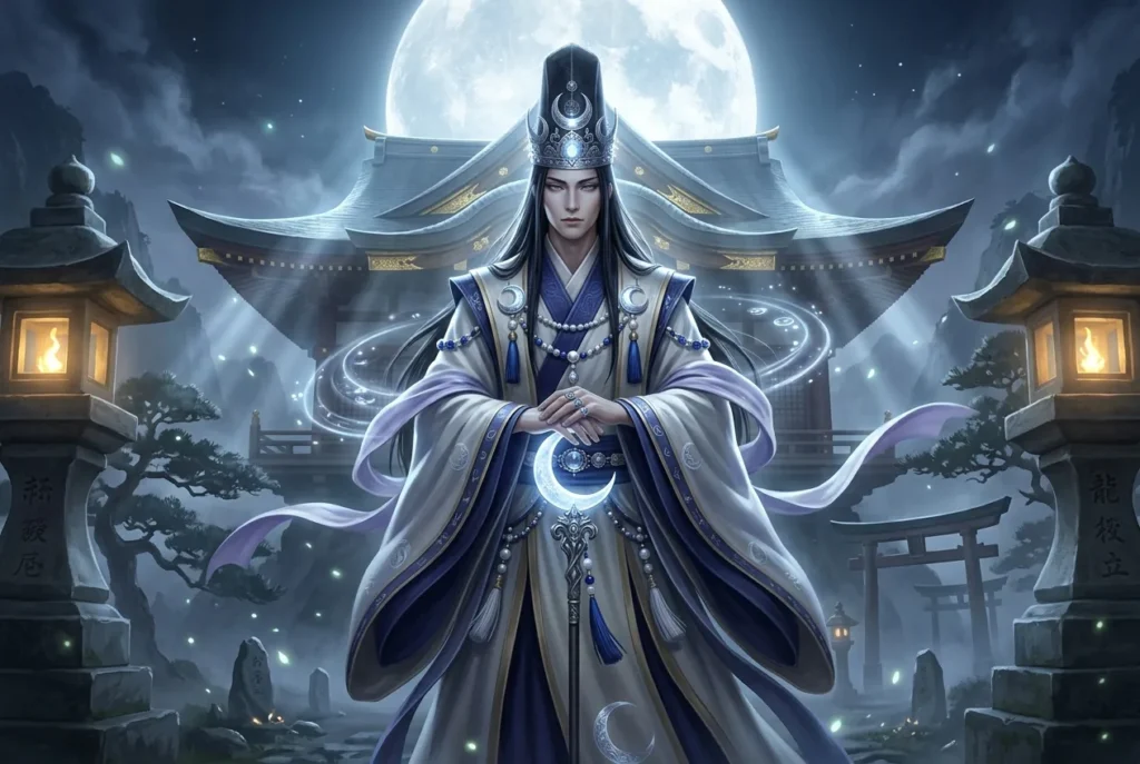Tsukuyomi dios de la luna mitología japonesa sintoísmo deidad nocturna