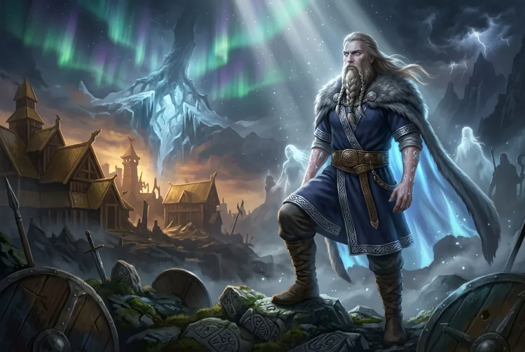 Vidar dios silencioso mitología nórdica hijo de Odín Ragnarök