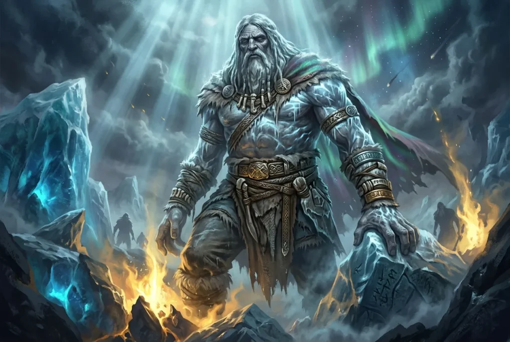 Ymir, gigante primordial de la mitología nórdica, cuyo cuerpo formó la tierra y el universo