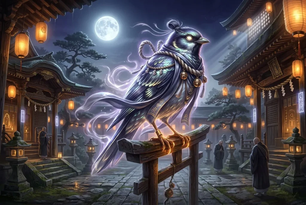 Yosuzume, gorrión nocturno de la mitología japonesa, criatura misteriosa de la noche