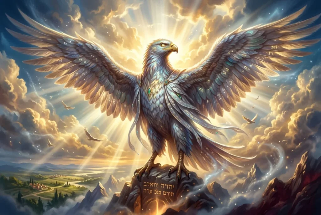 Ziz criatura mitología judía ave colosal cielo Leviatán Behemot